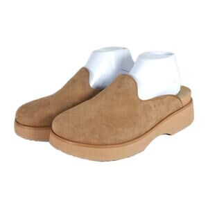 Reef Tan Suede Mules